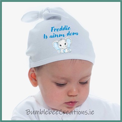 Baby Jersey Knit Hat : Is Ainm Dom